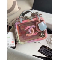 Popular Style Chanel original PVC small vanity case A93342 pink