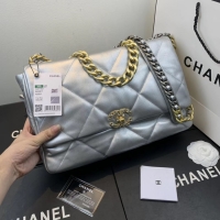 Luxury Cheap Chanel 19 flap bag AS1161 silver