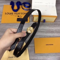 Luxury Louis Vuitton CIRCLE 20MM REVERSIBLE BELT M0053UA black