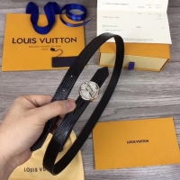 Luxury Classic Louis Vuitton CIRCLE 20MM REVERSIBLE BELT M0053UB black