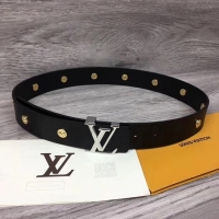 Luxury Louis Vuitton ICONIC 35MM BELT M0062V BLACK