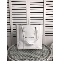 Grade Design Balenciaga Original Leather Medium Shopper Bag 6698 White