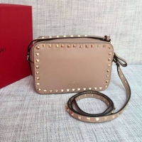 Top Quality VALENTINO Rockstud Leather Camera Cross-body Bag V2856