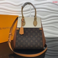 Best Price Louis Vuitton Original FOLD TOTE medium M45409 brown&Beige