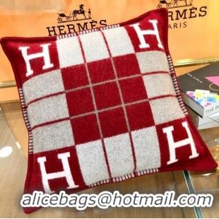 Best Price Hermes Avalon Pillow Small Model 50 x 50 cm H1520 Red 2020