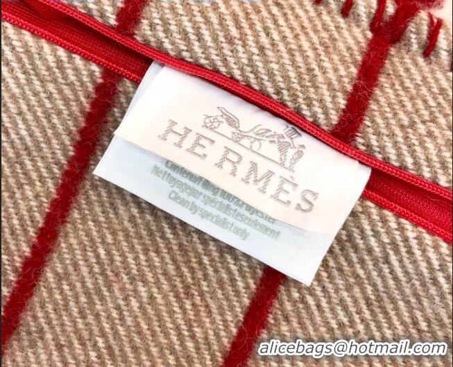 Best Price Hermes Avalon Pillow Small Model 50 x 50 cm H1520 Red 2020