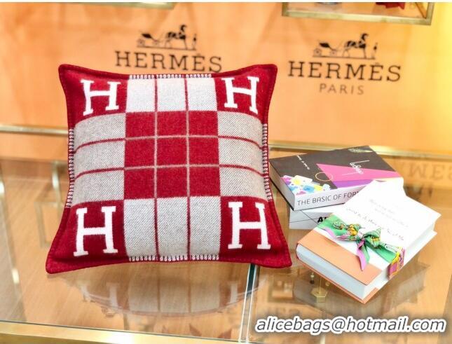 Best Price Hermes Avalon Pillow Small Model 50 x 50 cm H1520 Red 2020