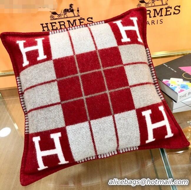 Best Price Hermes Avalon Pillow Small Model 50 x 50 cm H1520 Red 2020