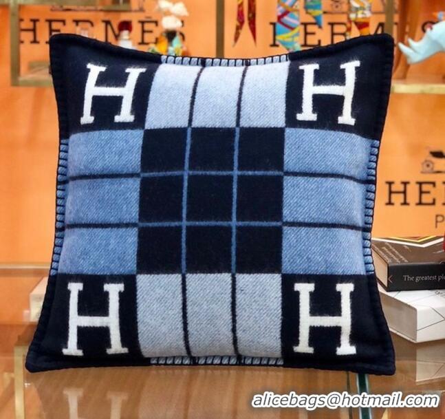 Famous Brand Hermes Avalon Pillow Small Model 50 x 50 cm H1520 Blue 2020