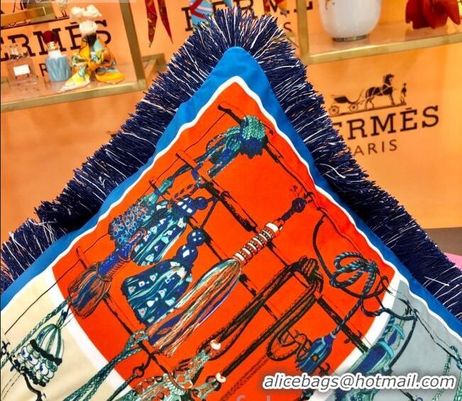 Buy Discount Hermes Throw Pillow 45x45cm H2082408 Blue 2020