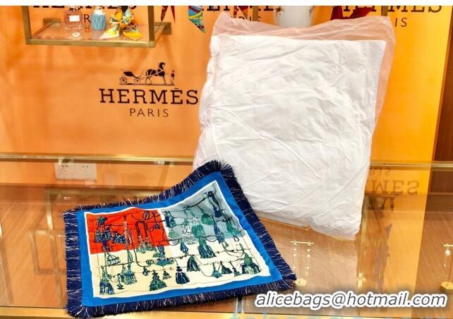 Buy Discount Hermes Throw Pillow 45x45cm H2082408 Blue 2020