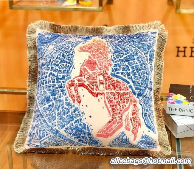 Popular Style Hermes Throw Pillow 45x45cm H2082417 Blue 2020