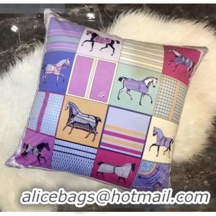 Top Grade Hermes Throw Pillow 60x60cm H2082425 Lilac 2020