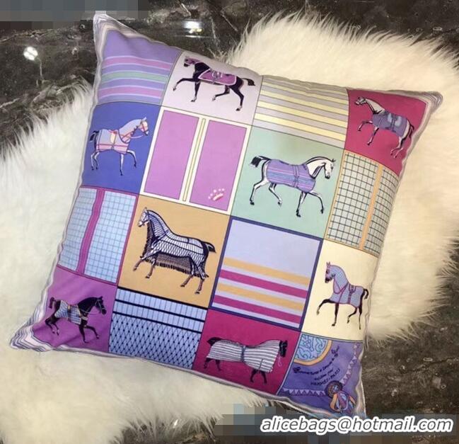 Top Grade Hermes Throw Pillow 60x60cm H2082425 Lilac 2020