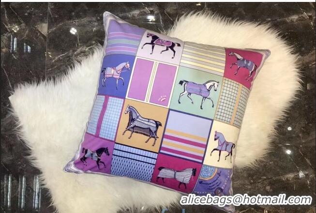 Top Grade Hermes Throw Pillow 60x60cm H2082425 Lilac 2020