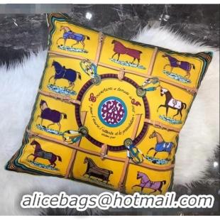 Unique Style Hermes Throw Pillow 60x60cm H2082428 Yellow 2020