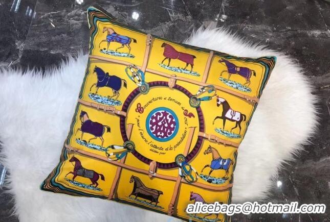 Unique Style Hermes Throw Pillow 60x60cm H2082428 Yellow 2020