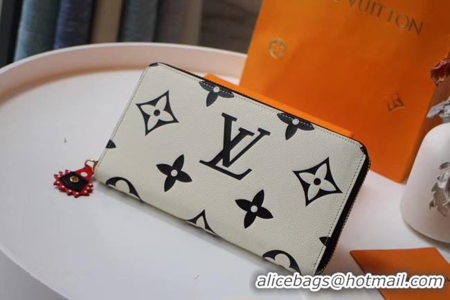 Perfect Louis Vuitton Original ZIPPY wallet M69698 white