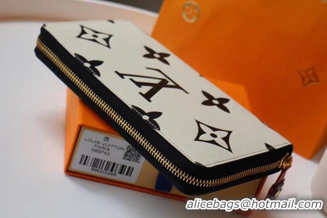 Perfect Louis Vuitton Original ZIPPY wallet M69698 white