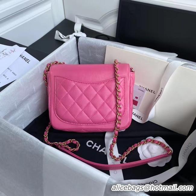 Top Quality Chanel Original Lather Flap Bag AS3699 rose