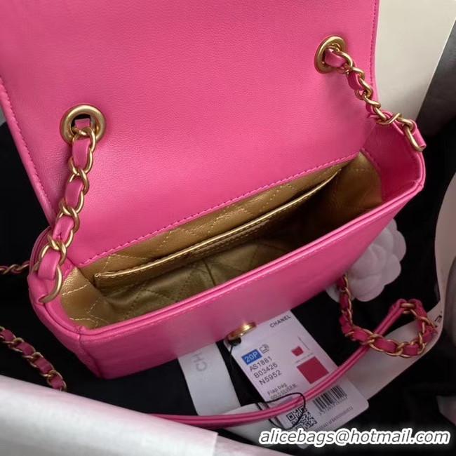 Top Quality Chanel Original Lather Flap Bag AS3699 rose