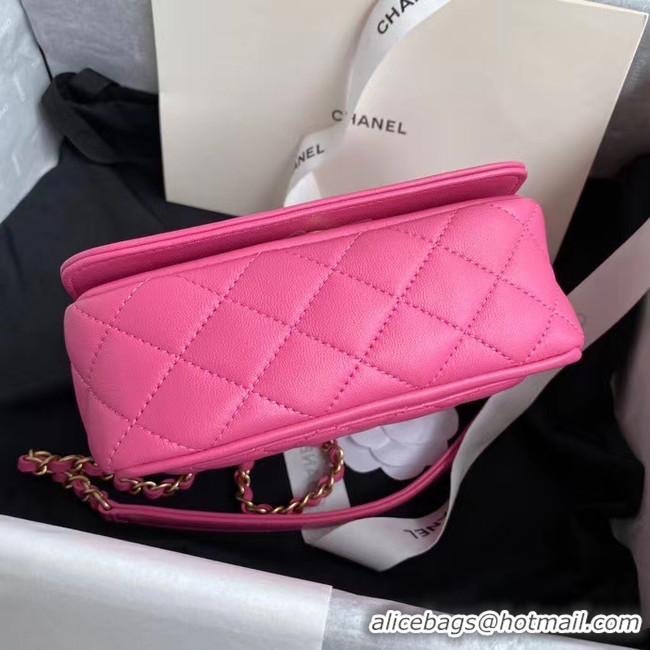 Top Quality Chanel Original Lather Flap Bag AS3699 rose