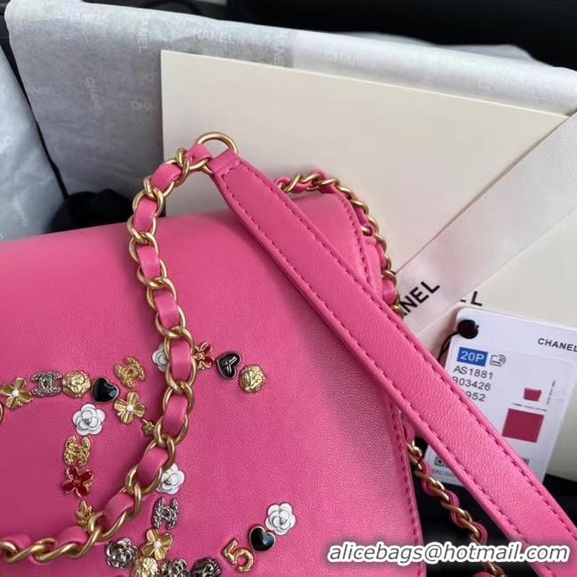 Top Quality Chanel Original Lather Flap Bag AS3699 rose