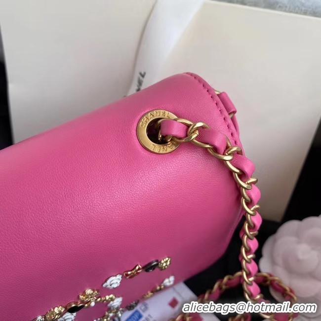 Top Quality Chanel Original Lather Flap Bag AS3699 rose