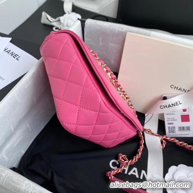 Top Quality Chanel Original Lather Flap Bag AS3699 rose