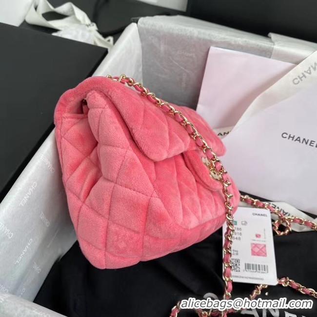 Best Quality Chanel Original Small velvet flap bag AS1115 rose