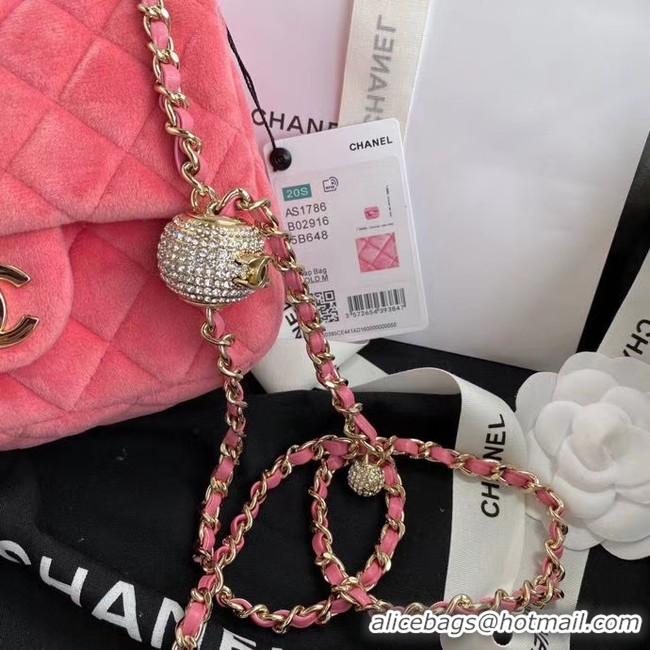 Best Quality Chanel Original Small velvet flap bag AS1115 rose