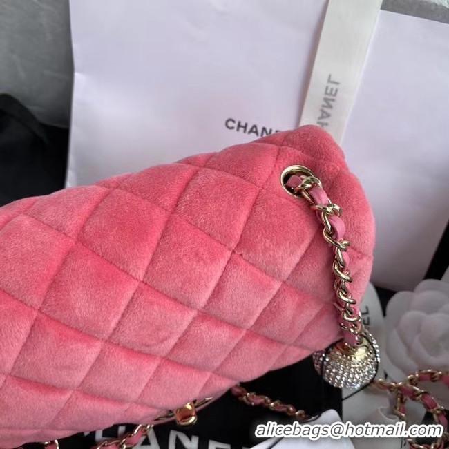 Best Quality Chanel Original Small velvet flap bag AS1115 rose