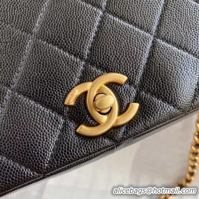 New Style Chanel Original Lather Flap Bag AS36555 black