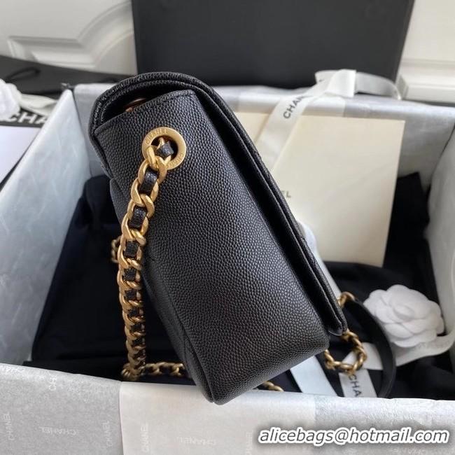 New Style Chanel Original Lather Flap Bag AS36555 black