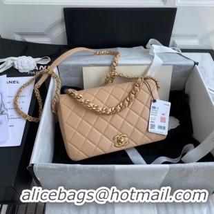 Best Price Chanel Original Lather Flap Bag AS36555 Beige