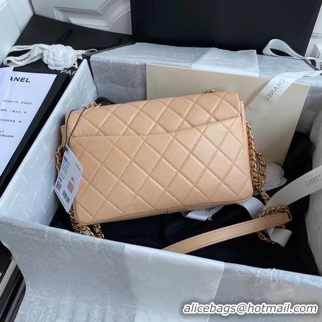 Best Price Chanel Original Lather Flap Bag AS36555 Beige