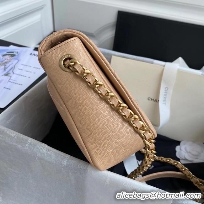 Best Price Chanel Original Lather Flap Bag AS36555 Beige