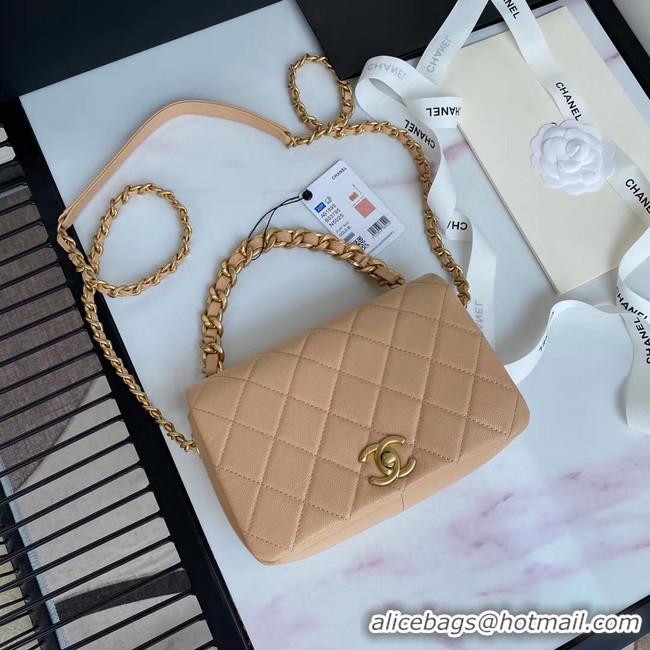 Best Price Chanel Original Lather Flap Bag AS36555 Beige