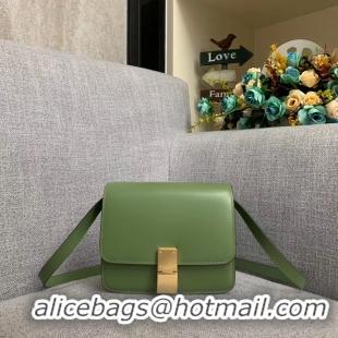 Good Taste Celine Classic Box Teen Flap Bag Original Calfskin Leather 3379 Green