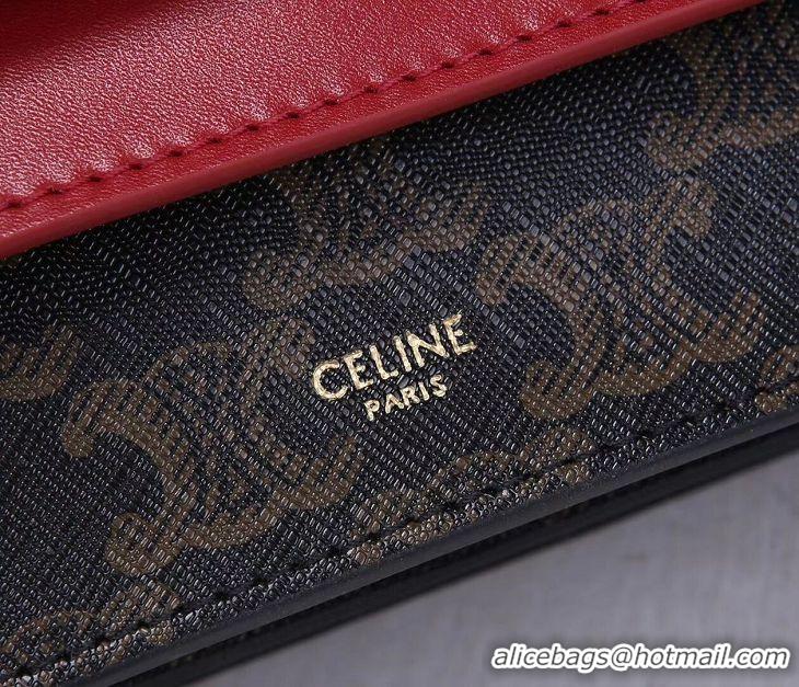 Top Design Celine COATED CANVAS CL00852 red