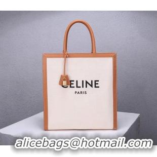 Stylish Celine TEEN TRIOMPHE BAG IN TRIOMPHE CANVAS AND CALFSKIN CL90402 white