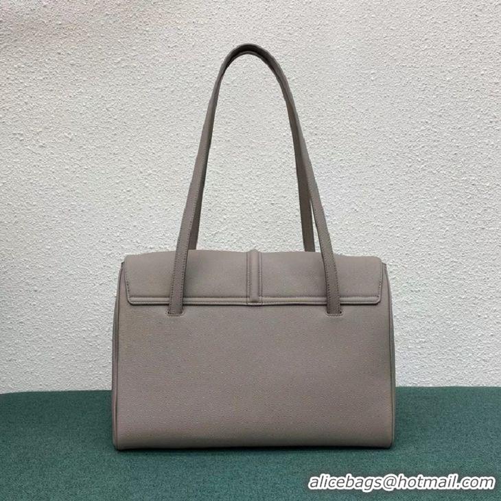 Luxury Classic Celine LARGE SOFT 16 BAG IN SUPPLE GRAINED CALFSKIN 194043 GREY