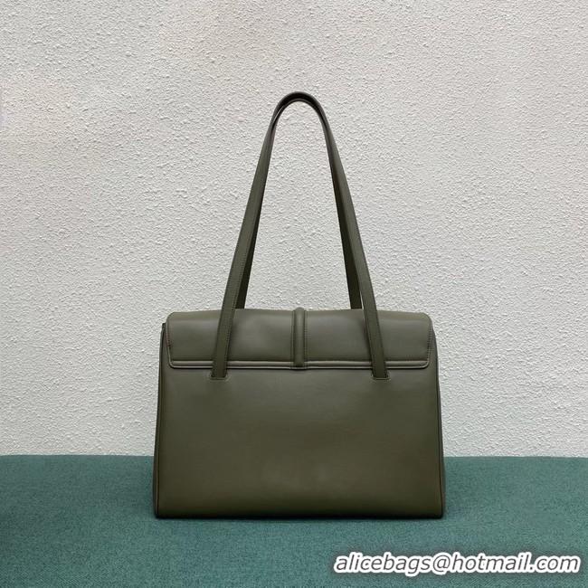 Original Cheap Celine LARGE SOFT 16 BAG IN SUPPLE GRAINED CALFSKIN 194043 green