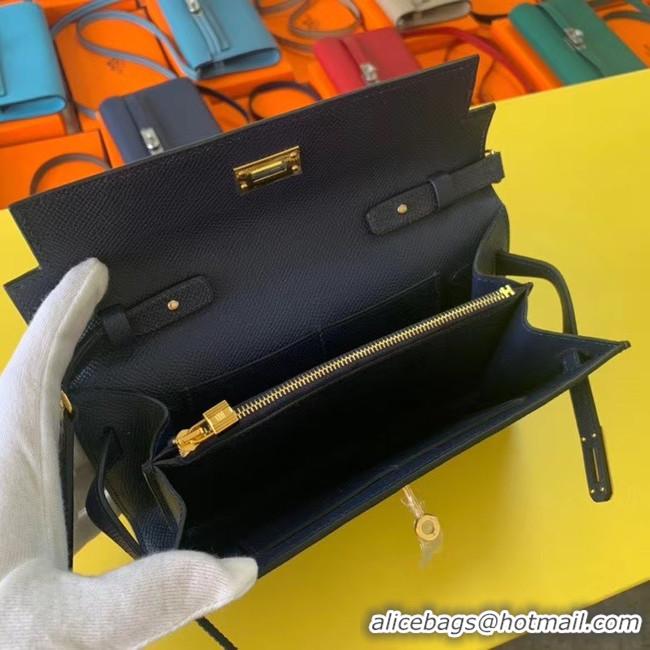 Best Quality Hermes Original kelly espom leather to go woc Bag H4087 royal blue