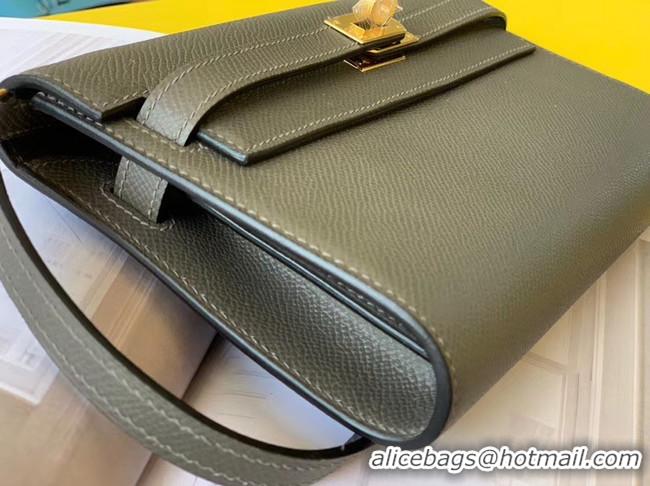 Classic Hot Hermes Original kelly espom leather to go woc Bag H4087 grey