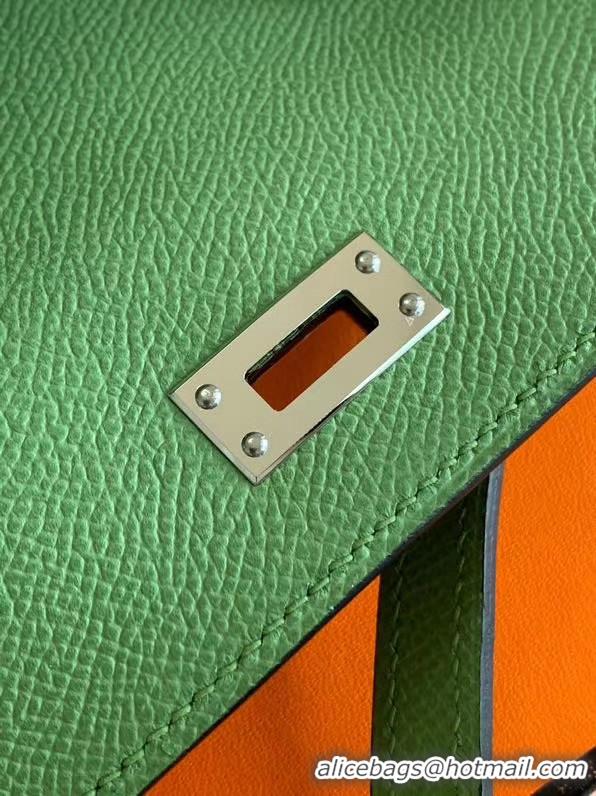 Comfortable Hermes Original kelly espom leather to go woc Bag H4087 green