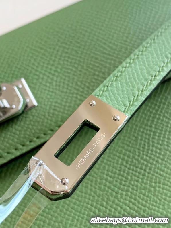 Comfortable Hermes Original kelly espom leather to go woc Bag H4087 green