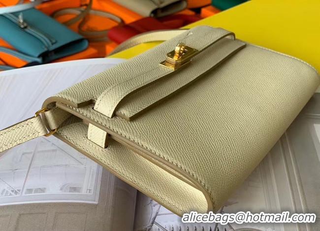 Pretty Style Hermes Original kelly espom leather to go woc Bag H4087 cream