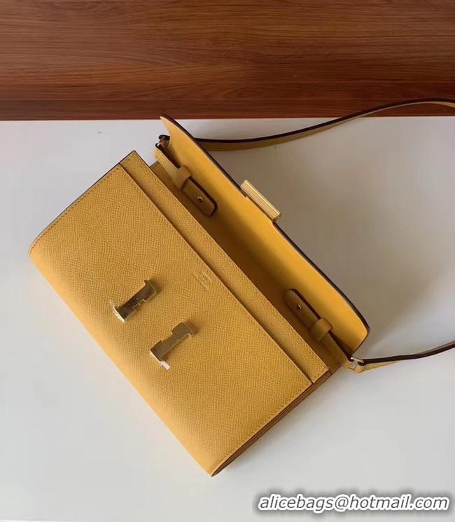 Crafted Hermes Constance to go mini Bag H4088 yellow