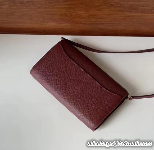 Sophisticated Hermes Constance to go mini Bag H4088 Burgundy